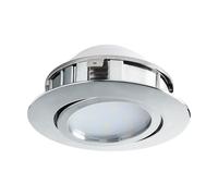Luminaire encastrable PINEDA LED 1X4,9W en matière synthétique chrome D84mm