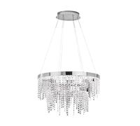 EGLO LED suspension cristal Antelao, lampe à suspension en verre pour table