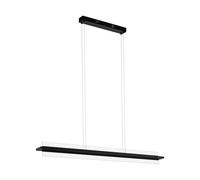 Eglo LED suspension Spadafora, 2 flammes dimmable, minimaliste en aluminium et plastique, lampe de salle à manger, salon, suspendue en noir, blanc, transparent