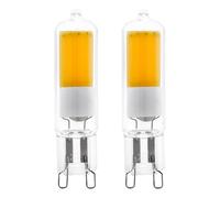 Eglo Lot de 2 ampoules à broche LED G9, lampes crayon, 2 watts chacune (équivalent 21 watts), 200 lumens, blanc neutre, 4000 Kelvin, Ø 1,5 cm