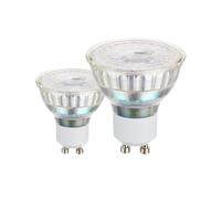 Eglo Lot de 2 ampoules LED GU10, lampes réflecteur, spots de 4,5 watts chacun (équivalent 50 watts), 345 lumens, blanc neutre, 4000 Kelvin, Ø 5 cm