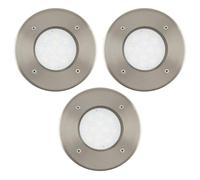 EGLO Lot de 3 spots LED encastrables Lamedo, lampe encastrée à 1 flamme