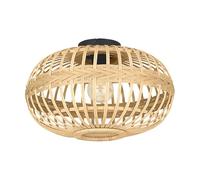 Eglo Luminaire plafonnier Amsfield, lampe de plafond vintage, nature