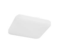 Eglo Luminaire plafonnier LED Pogliola, lampe de plafond avec dip switch, éclairage cuisine, panneau en métal et plastique en blanc, blanc chaud - neutre - froid, 28x28 cm