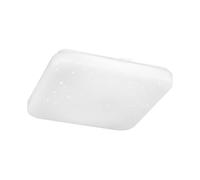 Eglo Luminaire plafonnier LED Pogliola, lampe de plafond avec effet crystal