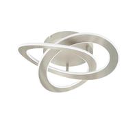 Plafonnier ROLIMARE LED 35W en aluminium nickel mat 420x400x130mm