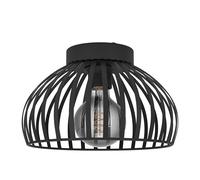 Plafonnier MOGANO 3 E27 1X40W en acier noir D280mm