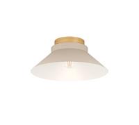 Plafonnier MOHARRAS E27 1X40W en bois marron D400mm