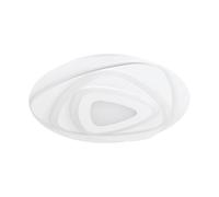 Eglo Luminaire plafonnier Palagiano, panneau LED rond, lampe de plafond en | saillie pour bureau, couloir et cuisine, plastique blanc, blanc neutre, Ø 38 cm