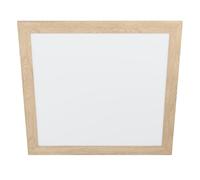 Plafonnier PIGLIONASSO LED 32W en acier et matière synthétique blanc 645x645x55mm