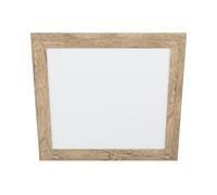 Eglo Luminaire plafonnier Piglionasso, panneau LED avec encadrement en bois