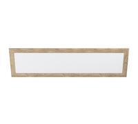 EGLO Luminaire plafonnier Piglionasso, panneau LED avec encadrement en bois