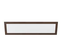 Eglo Luminaire plafonnier Piglionasso, panneau LED avec encadrement en bois