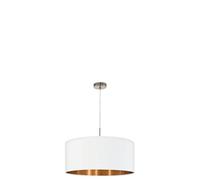 EGLO Lustre PASTERI, suspension en textile à flamme, lampe pendante en