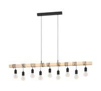 Eglo Lustre TOWNSHEND, suspension vintage à 9 flammes au design industriel