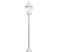 EGLO NAVEDO, Borne lumineuse extérieure, Blanc, Aluminium, Verre, IP44, Entrée, Jardin, Terrasse, Transparent