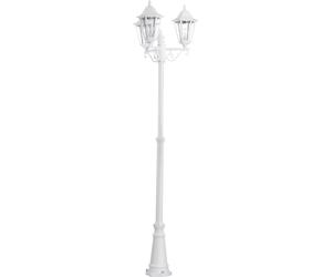 EGLO NAVEDO, Borne lumineuse extérieure, Blanc, Aluminium, Verre, IP44, Entrée, Jardin, Terrasse, Transparent
