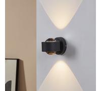 Applique ONO 2 LED 2X2,5W en aluminium gris anthracite 90x0x80mm