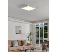 Eglo connect.z Panneau LED connecté Turcona-Z, plafonnier 45 cm, lampe de plafond intelligente ZigBee contrôlable par appli et commande vocale, blanc chaud - froid, RGB, dimmable