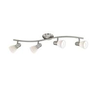 Spot DAKAR 1 E14 4X40W en acier nickel mat 650x100mm