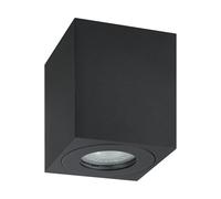 Plafonnier extérieur TORRECOLA IP44 GU10 1X5W en aluminium et matière synthétique noir 80x80x95mm