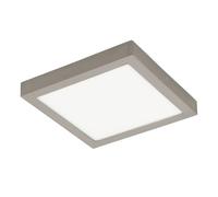 Eglo Plafonnier Fueva-C design moderne éclairage intérieur | Plafonnier LED dimmable, métal nickel mat, plastique blanc, RGB, blanc chaud-froid