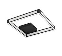 Plafonnier ALTAFLOR LED 4X2,8W en acier noir 315x315x70mm