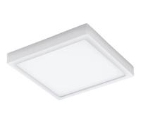 Eglo Plafonnier LED connecté Argolis-C, lampe de plafond extérieure, spot en saillie carré, intensité variable, fonte d'aluminium blanc, blanc chaud - froid, IP44