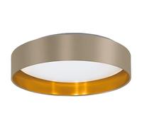 Eglo Plafonnier LED Maserlo 2, luminaire pour plafond en textile, lampe de