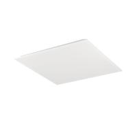 Eglo Plafonnier LED Moradillo, lampe de plafond avec dip switch, panneau | plat en métal et plastique blanc, éclairage blanc chaud, blanc neutre, blanc froid, luminaire 60 x 60 cm