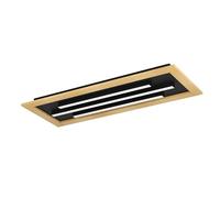 Eglo Plafonnier LED Tirrenara, lampe de plafond dimmable avec télécommande