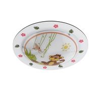 EGLO Plafonnier Louie, luminaire de plafond, acier blanc, rose, vert, verre