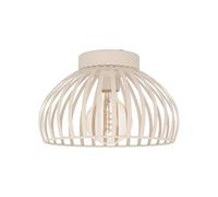 Eglo Plafonnier Mogano 3, lampe plafond salon, luminaire chambre, métal | beige, douille E27, Ø 28 cm
