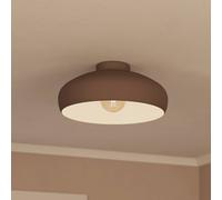 Plafonnier MOGANO E27 1X60W en acier café D400mm
