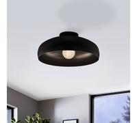 Plafonnier MOGANO E27 1X60W en acier noir D400mm