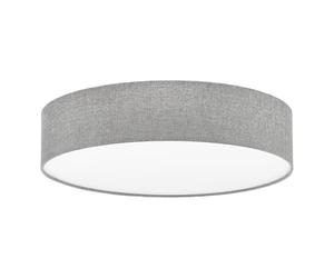Eglo Plafonnier Pasteri, suspension textile 3 lampes, matériau : acier