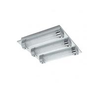 Applique/Plafonnier TOLORICO IP44 LED 22W en acier inoxydable chrome 350x350x75mm