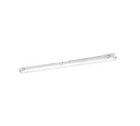Eglo Plafonnier Tube-E, réglette étanche pour garage atelier cave | éclairage pour pièces humides, lampe tube 128,5 cm, plastique gris, douille G13, IP65