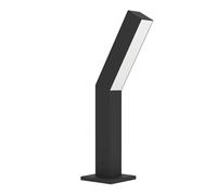 Eglo Potelet éclairage extérieur LED Ugento, lampadaire d'extérieur, borne | lumineuse pour jardin et terrasse, lampe de socle en métal noir, IP44, H 36 cm, blanc chaud