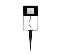 Eglo Projecteur Extérieur Led Faedo 4-1 Lampe Extérieure avec Piquet - Matériau : Aluminium - Couleur : Noir - Verre Transparent - Ip65