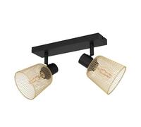 Spot COSLADA E27 2X40W en acier noir 320x80x170mm