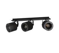 Spot SEGOVIA E27 3X40W en acier noir 575x0x185mm