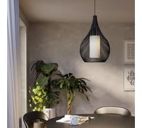 Suspension RAZONI 1 E27 1X40W en acier noir D325mm