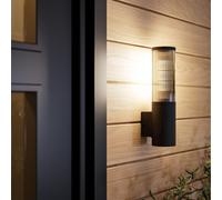 Applique extérieure SALLE IP54 E27 1X15W en aluminium et matière synthétique noir D75mm