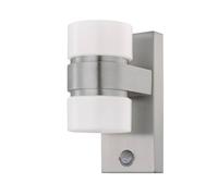 EGLO Sensor Applique LED d'extérieur Atollari 2×6 W argenté