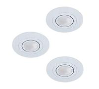 Luminaire encastrable AREITIO GU10 3X4,6W en aluminium D100mm