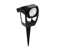 Eglo Spot extérieur solaire Gionata, lampe de jardin avec piquet, luminaire | en plastique noir, projecteur LED blanc chaud, IP44