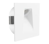 Luminaire encastrable MECINOS LED 2W en acier blanc 80x80x3mm