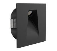 Luminaire encastrable MECINOS LED 2W en acier noir 80x80x3mm