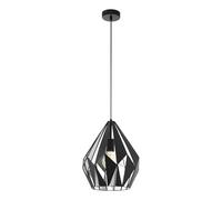 Eglo Suspension Carlton 1, suspension vintage à 1 lampe, lampe suspendue